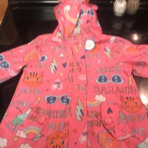 Carter’s infant girls pink raincoat , 18months